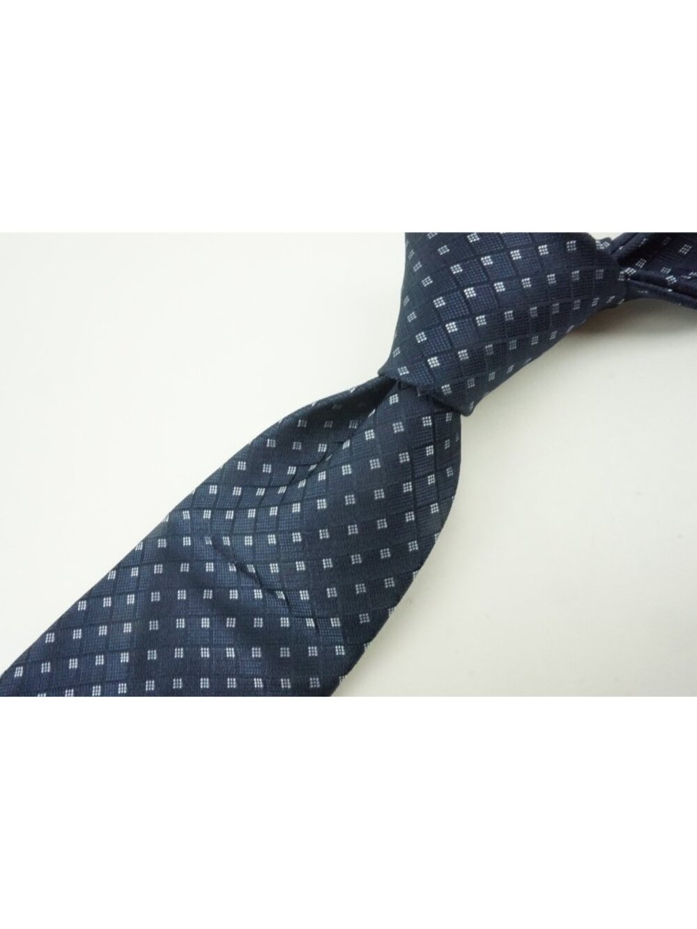 Canali Aegean Blue Macclesfield Plaid 100% Silk Tie Brand New With Tags